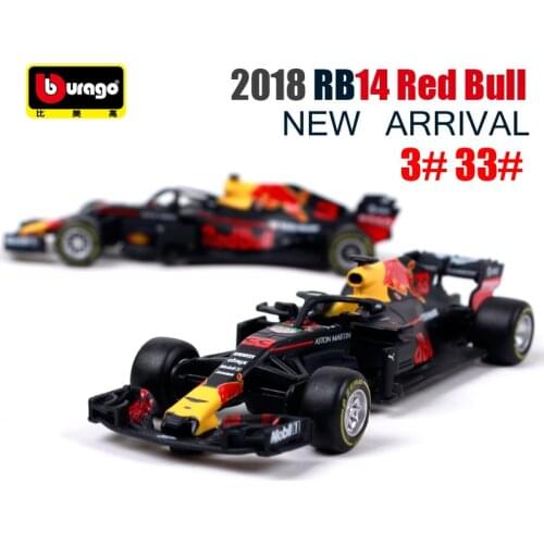 Burago 1:43 Red Bull Racing RB14 3# 33# RB15 RB13 model die-casting model car simulation car decoration collection gift toy