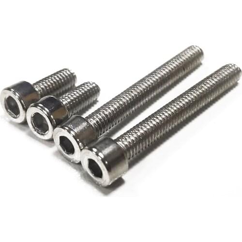 M3 304 Stainless Steel Hex Socket Screw M3*5 6 8 10 12 16 25 30 35 45 50 55mm Hexagon Socket Cap Head Bolt M4 Nut and Washer