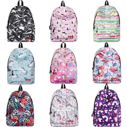 School Bags for Teenage Girls Kids Backpack Large Capacity Travel Backpack Women Bags Fashion Print Backpack Children Schoolbag