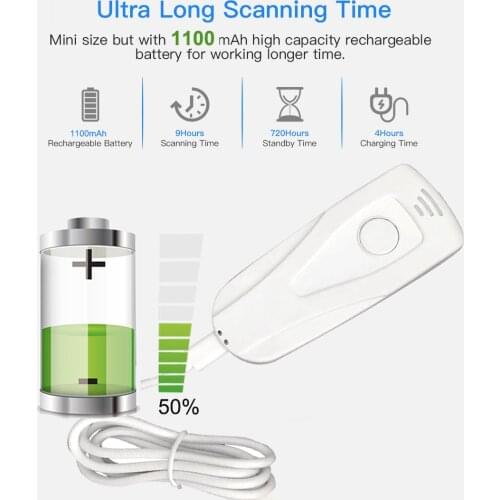 2D Barcode Scanner Bluetooth,PDF417 1D 2D Bluetooth Wireless Bar Code Reader with 16M Storage Space,QR code Reader