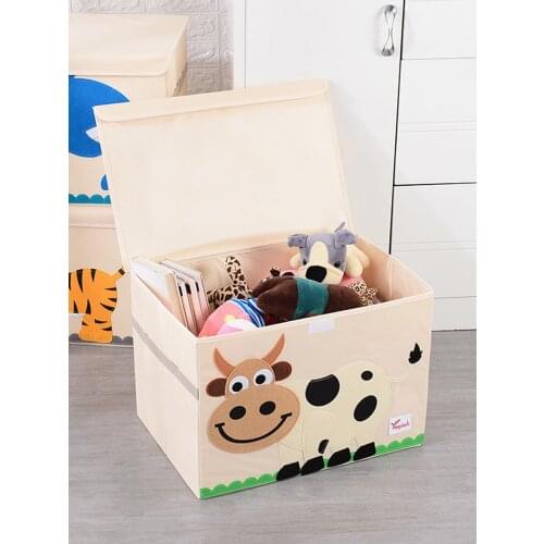 Cartoon folding with lid Storage Box Clothes/quilt/childrens toys/sundry Oxford cloth Storage storage box
