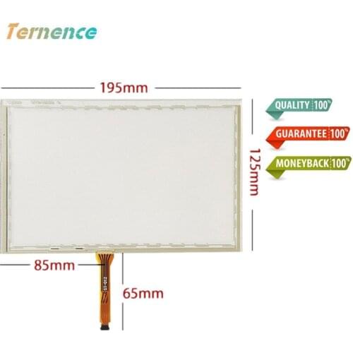 Skylarpu 8"inch 5 wire Touchscreen 195mm*125mm Resistance Touch panel Glass Digitizer ship machine LCD touch screen handwritten