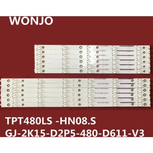 LED Backlight strip 5+6lamp LB48015 V1_00 V0_00 for Planar SL4851 210BZ05DL43030J05L 3B7450001EA0 BDL4830QL M30900 E74739