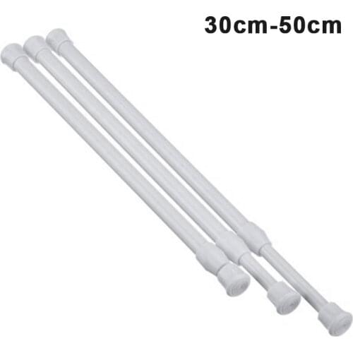 Curtain Rail Pole Rod Telescopic Tension High Carbon Steel Extendable For Bathroom SP99