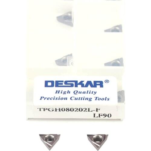 TPGH080202L F LF90 Carbide Turning Inserts TPGH090202L F LF90 TPGH110302L F LF90 CNC Lathe Tool Cermet Cutting Blades, For Steel
