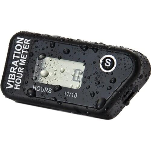 Waterproof Resettable LCD Wireless Vibration Hour Meter For Chainsaw Pit Bike Dirt Quad Bike Lawn Mower Snowmobile ATV Marine Mo