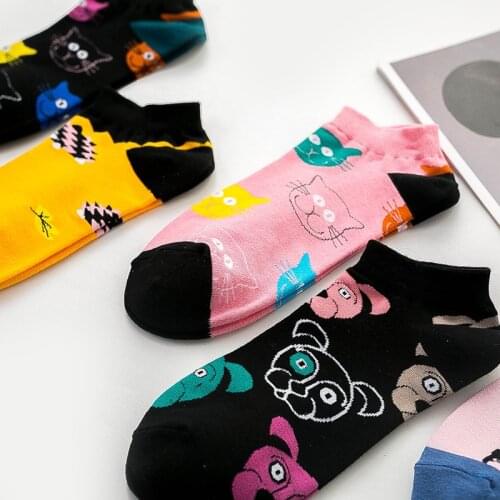 Unisex Spring Summer Woman Socks Cotton with Colorful Fruit for Spring Summer Lovers Cartoon Socks Women Pink and Funny 50501