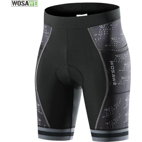 WOSAWE Women Ladies Cycling Shorts Cooling Padded Tights Legging Padded Shockproof MTB Mountain Racing Bike Shorts Summer