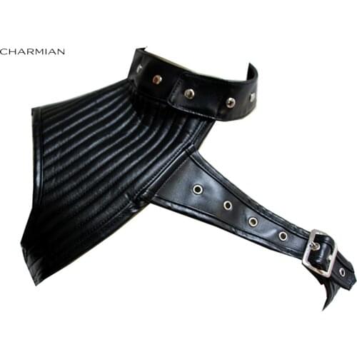 Charmian Womens Steampunk Corset Shrug One Shoulder Stand Corset Jacket Vintage Gothic Punk Rock Clothing Costume Accessories