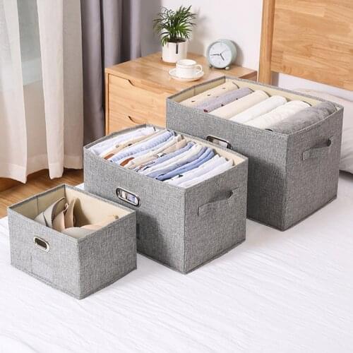 1Pc Clothes Organizer Boxes Collapsible Bedroom Storage Boxes Organizer for Clothes Toy Box Containers for Storage Items Modern