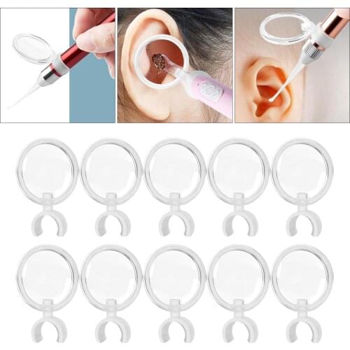 10Pieces 3X Magnifying Glass Set For Kids' Visual Ear Otoscope Cleaner Visual HD Ear Pick Cleaning Spoon