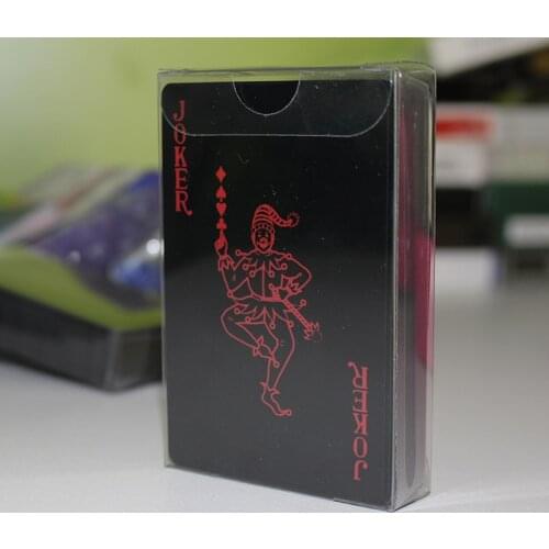 2017 NEW Design Frosted Waterproof PVC Poker Playing Cards High Quality Collection Board Game Gift Black Durable Magic Poker