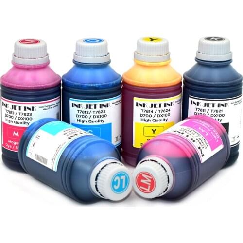 6 Color 500ml For Epson PP-100 PP-50 Color Vivid Printing Dye Ink Refill Kit for Epson PP100 PP50 PP-50N PP-100N Printer