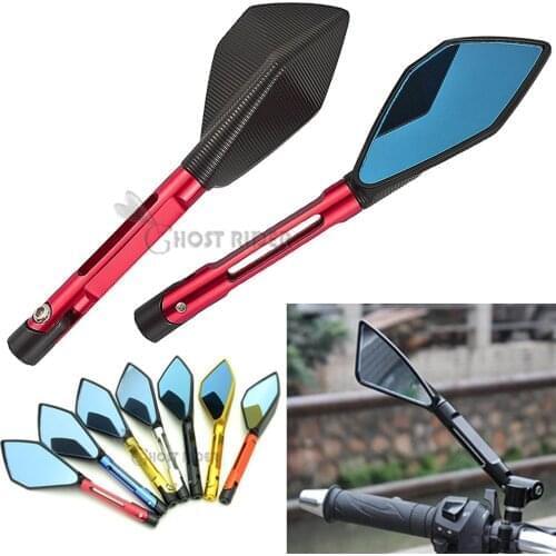 1 Pair Aluminum CNC motorcycle rearview Side mirror For honda yamaha Kawasaki z750 Z800 Z1000 Suzuki Ducati XT660 WR250 WR125