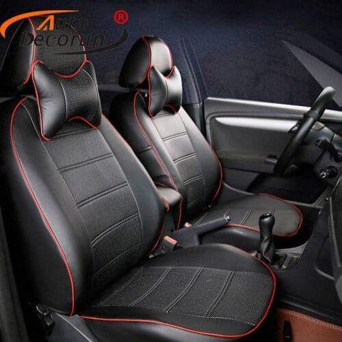 AutoDecorun PU leather seat cushion car for Chevrolet Trailblazer seat cover accessories custom car seat cushion support styling