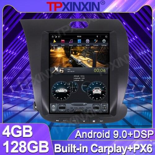 4+128G For Kia Cerato K3 Forte 2013 - 2021 Android Tesla Vertical Big Screen Car Auto Stereo Radio Multimedia Video Player GPS