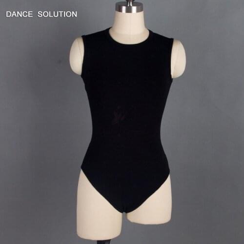 Free Shipping Black Cotton Dancing Leotard Ballet Dancewear for Adult & Woman Printing Keyhole Back Standard Clothing 01D0100