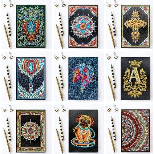 5D Diamond Painting Notebook Special Shaped New Arrivals Diamond Embroidery Sale A5 Diary Book Mosaic Pictures Gift