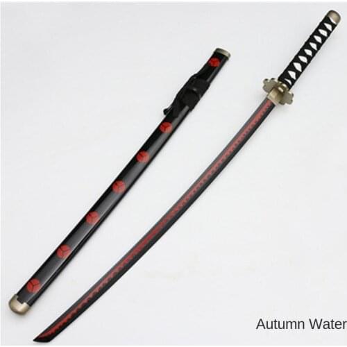 Cosplay Roronoa Zoro Three-knife Ghost Cut Ver Qiu Shui Katana Role Playing Sauron Sandai Kitetsu Weapon Sword Wood Prop 104cm