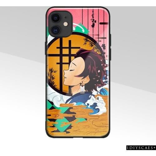 Tanjiro Kamado Kimetsu no Yaiba anime Phone case For iPhone 6s 7 8 X Xr Xs 11 Pro Max Samsung S Note 8 9 10 20 Plus cover shell