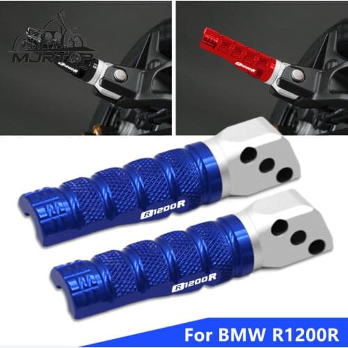 Motorcycle CNC For BMW R1200 R r1200r 2006-2015 Passenger Rear Foot Pegs Rests Footrests Pedal Pegs Left Right Side R1200R LOGO