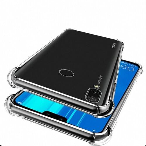 For Huawei Y9 2019 Transparent Silicon Case for Huawei Y9 2019 JKM-LX1 JKM-LX3 Anti-knock Phone cover Cases