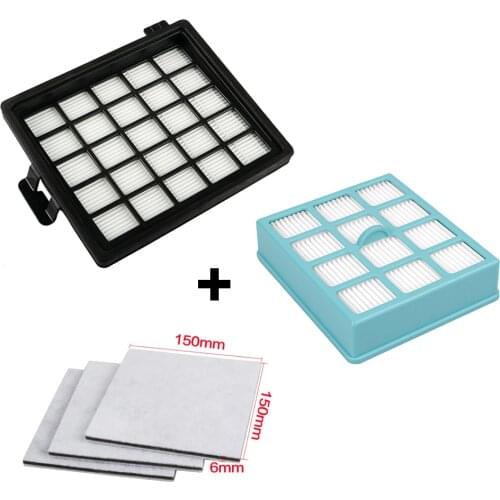 High Quality 2pcs Hepa Filter & 3pcs Motor Cotton Filter For Philips FC8134 FC8135 FC8136 FC8142 FC8146 FC8148 FC8140 FC8144