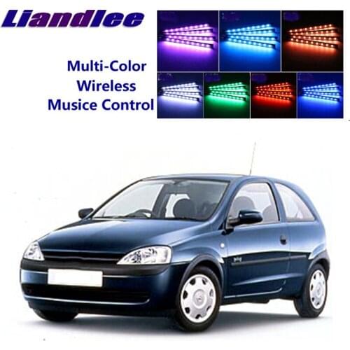 LiandLee Car Glow Interior Floor Decorative Seats Accent Ambient Neon light For Opel Vita
