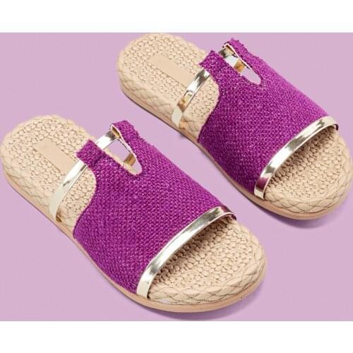 Limoya Karina Beige Natural Linen Ring Eva Slippers 'Turkish' Quality 2021 Fashion Design Season Comfort Fast Shipping