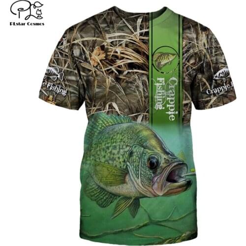 New Fashion Crappie Fishing Love T-shirt Vest 3D Plus Size casual 3D Print Men t-shirt 3d Print Men women tshirts dropshipping