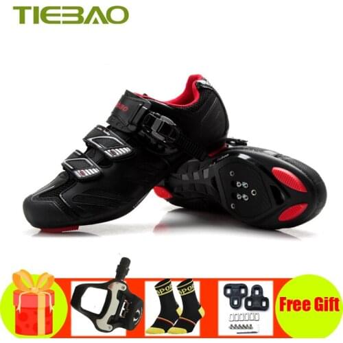 Tiebao road cycling shoes sapatilha ciclismo chaussure cyclisme route bicycle riding shoes self-locking breathable superstar