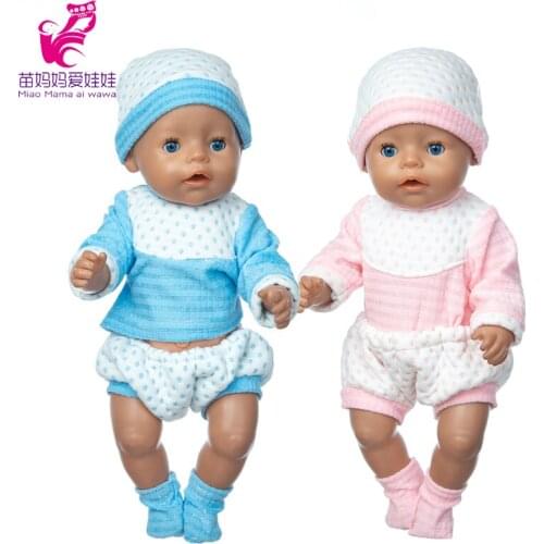 Baby Doll Clothes 43cm For 17 inch Dolls Wears Toys Doll Children Birthday Gift
