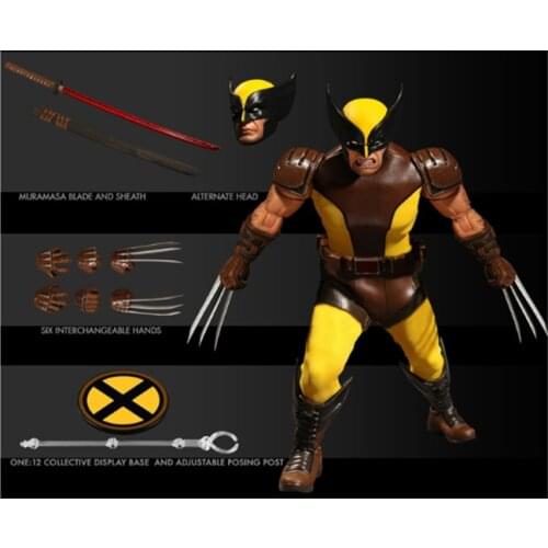 One:12 Marvel X-men Wolverine Super Hero 6" Articulated Action Figure Toys