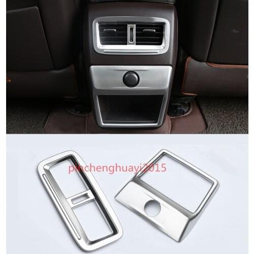 Fit For Lexus RX200t 350 450h 2016 2017 2018 Chrome Inner Rear Air Vent Outlet Cover Trim 2pcs