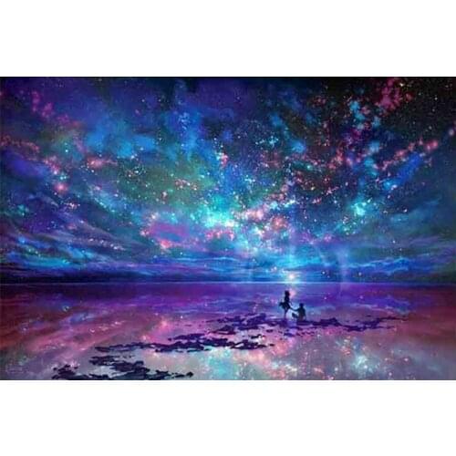 DIY Diamond Cross Painting Stitch Star Universe Rock Crystal Crystal Needlework Diamond Embroidery Complete Diamonds Decorative