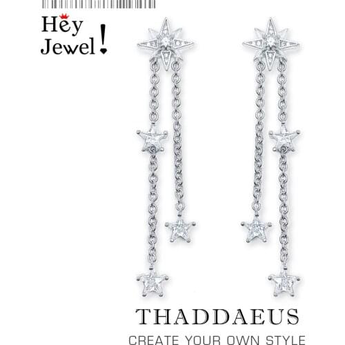 Magical Shooting Stars Drop Earrings,Europe Fine Jewelry for Radiant Moments,2020 Summer Trendy Gift In Sterling Silver 925