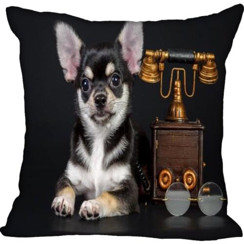 Nice Chihuahua Dog Pillow Case Modern Home Decorative Pillowcase 35x35cm,40X40cm(one sides) For Living Room Pillow Cover