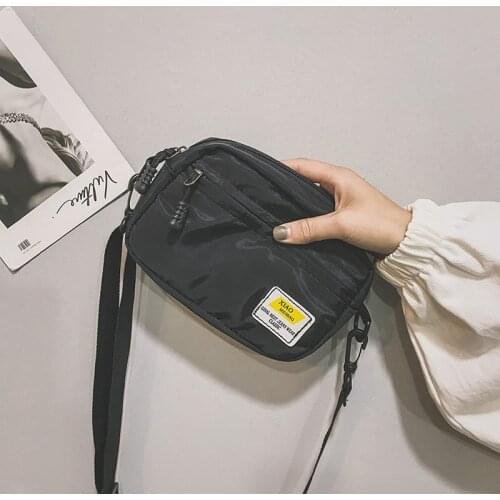 Unisex Crossbody Bag Oxford Cloth Diagonal Shoulder Bags Solid Color Satchels Fashion Leisure Trend Square Sling Handbags