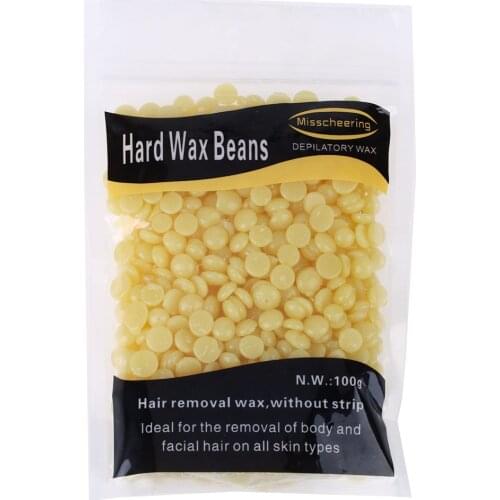 1 bag 100g Depilatory Wax Beans Pellet Brazilian Hot Film Pellet Waxing Bikini Hair Removal Bean for Women Men Support Wholesale