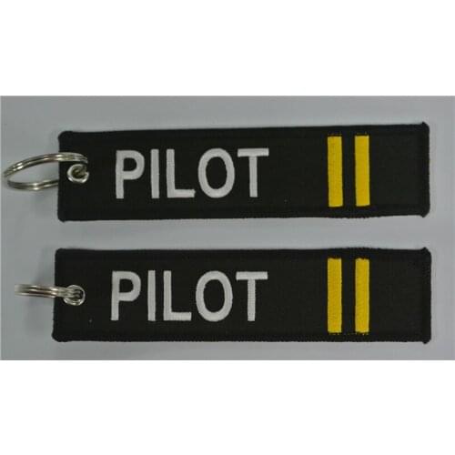 Pilot (2bars) keychain Embroidered Keychain