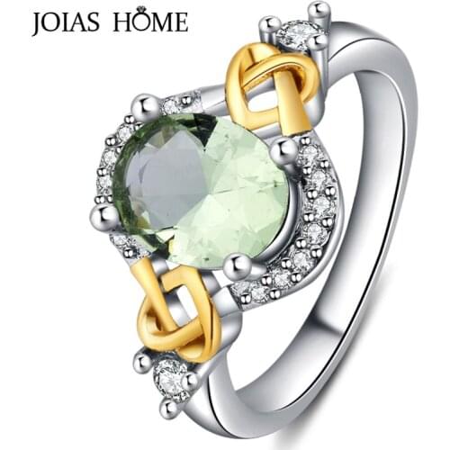 JoiasHome Classic 925 Sterling Silver Womens Ring With 7*9MM Oval Shape Gemstones Women Party Wholesale Gift Size 6-10