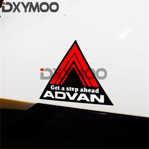 1PCS Car Styling Decals Triangle Get A Step Ahead Motorcycle Skateboard Phone Reflective Sticker Bumpers for ADVAN