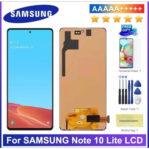 100% New Test For Samsung Galaxy Note 10 lite Lcd N770F/DS N770F/DSM Display Touch Screen Digitizer For Samsung note10 lite N770