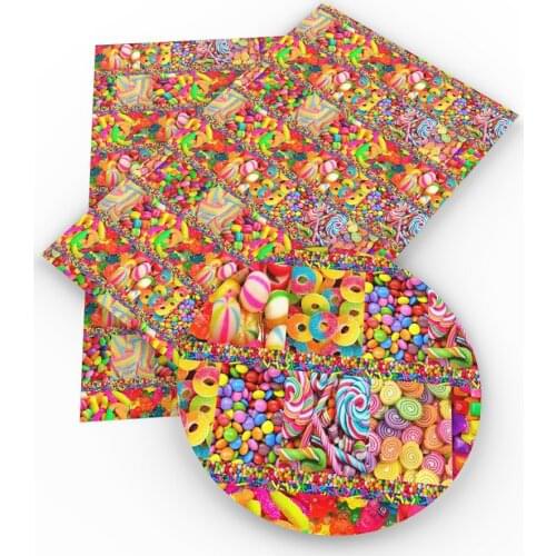 David accessories 20*33cm candy pineapple Faux Artificial Synthetic Leather Fabric DIY Home Textile Decorative Garment,1Yc3527