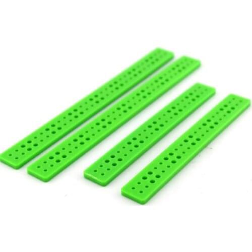 5pcs/lot lath strip green plastic bracket for diy building block model parts