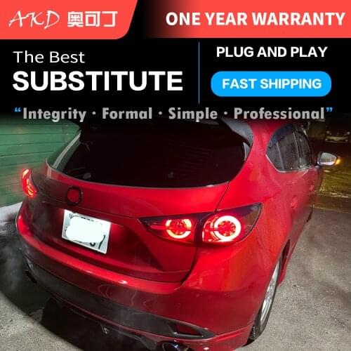 Car Parts Goods Tail Light Mazda 3 Axela BMLFS BMEFS Sport Hatchback Taillights Rear Lamp LED Signal Reversing Parking Lights