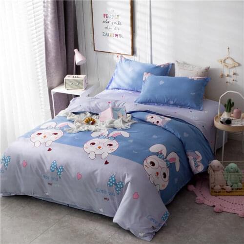 Home Textile Cartoon Ｒabbit Bedding Sets Childrens Beddingset Bed Linen Duvet Cover Bed Sheet Pillowcase/bed Sets