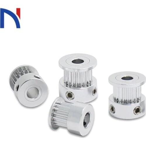 GT2 Timing Pulley 16/20 Teeth Aluminum Bore 5mm 8mm Synchronous Wheels Gear Part For Width 6mm 10mm For 3D Printer Parts