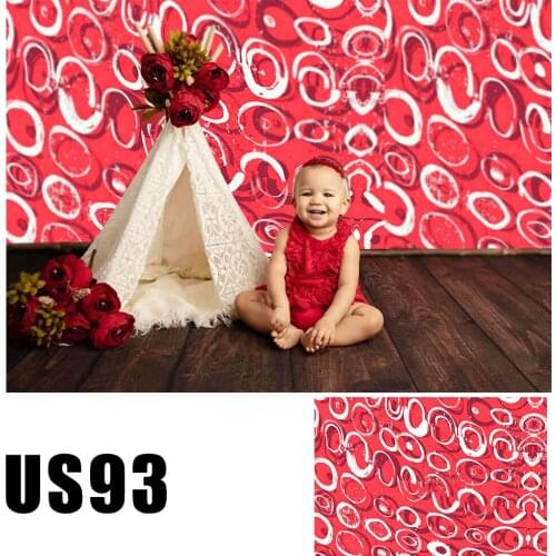Filming Red Graffiti Backdrop Photography Newborn Baby Shower Photo Background Customized Backdrop for Pictures