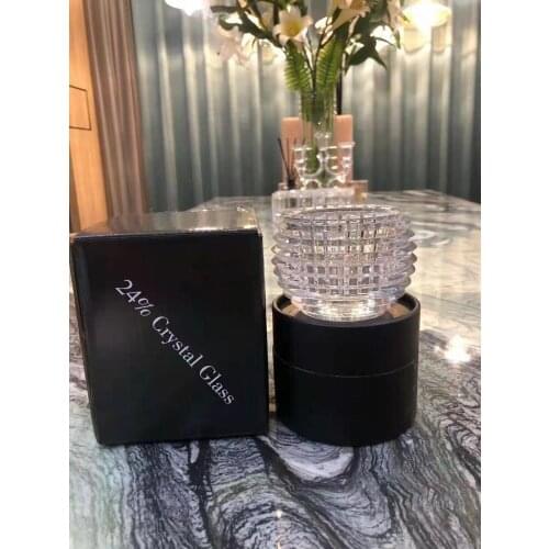 Round candle cup transparent small candlestick